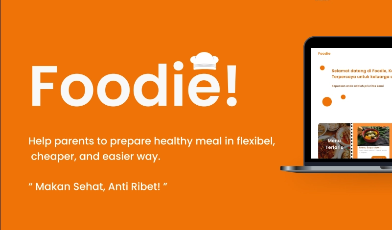 Foodie UI/UX Design - Cover Proyek