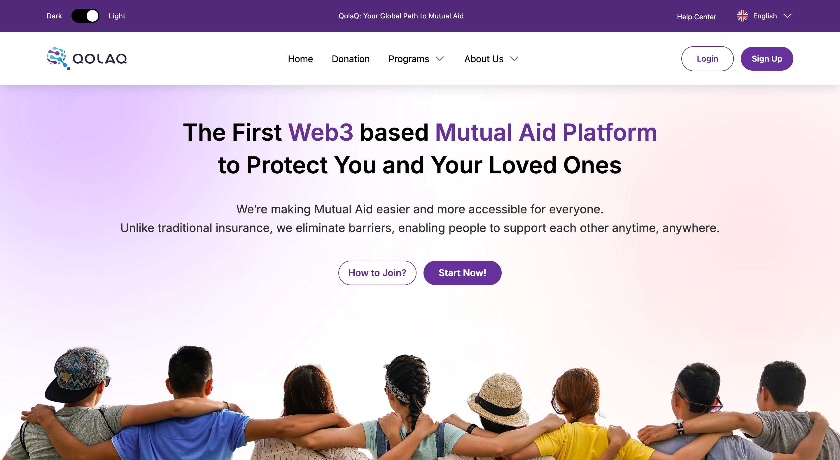 QolaQ Web3 Mutual Aid & Donation Platform - Cover Proyek